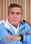 28 March 2011; Uruguay manager Oscar Tabarez during a press conference ahead of their International Friendly match against the Republic of Ireland on Tuesday. Uruguay Team Press Conference, Aviva Stadium, Lansdowne Road, Dublin. Picture credit: Brendan Moran / SPORTSFILE