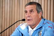 28 March 2011; Uruguay manager Oscar Tabarez during a press conference ahead of their International Friendly match against the Republic of Ireland on Tuesday. Uruguay Team Press Conference, Aviva Stadium, Lansdowne Road, Dublin. Picture credit: Brendan Moran / SPORTSFILE