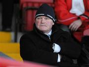 28 March 2011; Portadown manager Ronnie McFall watches the game from the stands. Setanta Sports Cup Quarter-Final First Leg, Sligo Rovers v Portadown, Showgrounds, Sligo. Picture credit: Oliver McVeigh / SPORTSFILE