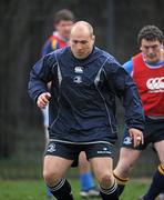 29 March 2011; Leinster's Richardt Strauss during squad training ahead of their Celtic League match against Munster on Saturday. Leinster Rugby Squad Training and Press Briefing, UCD, Belfield, Dublin. Picture credit: Brian Lawless / SPORTSFILE