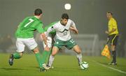 29 March 2011; Bojan Jokic, Slovenia, in action against Corry Evans, Northern Ireland. EURO2012 Championship Qualifier, Northern Ireland v Slovenia, Windsor Park, Belfast, Co. Antrim. Picture credit: Oliver McVeigh / SPORTSFILE