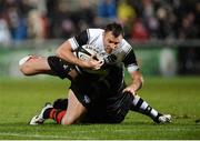 11 November 2016; Tommy Bowe of Barbarians is tackled by Nemani Nadolo of Fiji during the Representative Fixture match between Barbarians and Fiji at the Kingspan Stadium in Belfast. Photo by Oliver McVeigh/Sportsfile