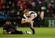 11 November 2016; Ruan Ackermann of Barbarians is tackled by Nemani Nadolo of Fiji during the Representative Fixture match between Barbarians and Fiji at the Kingspan Stadium in Belfast. Photo by Oliver McVeigh/Sportsfile