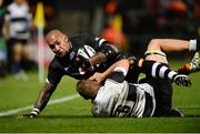 11 November 2016; Nemani Nadolo of Fiji is tackled by Brad Shields of Barbarians during the Representative Fixture match between Barbarians and Fiji at the Kingspan Stadium in Belfast. Photo by Oliver McVeigh/Sportsfile