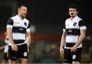 11 November 2016; Tommy Bowe and Richard Buckman of Barbarians during the Representative Fixture match between Barbarians and Fiji at the Kingspan Stadium in Belfast. Photo by Oliver McVeigh/Sportsfile