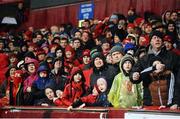 11 November 2016; Supporters during the match between Munster and the New Zealand Maori All Blacks at Thomond Park in Limerick. Photo by Diarmuid Greene/Sportsfile