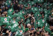 12 November 2016; Supporters during the Autumn International match between Ireland and Canada at the Aviva Stadium in Dublin. Photo by Ramsey Cardy/Sportsfile