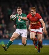 12 November 2016; Craig Gilroy of Ireland in action against Connor Braid of Canada during the Autumn International match between Ireland and Canada at the Aviva Stadium in Dublin. Photo by Ramsey Cardy/Sportsfile