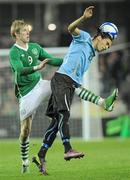 29 March 2011; Martin Cacedes, Uruguay, in action against Andy Keogh, Republic of Ireland. International Friendly, Republic of Ireland v Uruguay, Aviva Stadium, Lansdowne Road, Dublin. Picture credit: Brian Lawless / SPORTSFILE