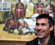 31 March 2011; Keith Gillespie during a press conference where he was announced as Longford Town's new signing. Flancare Park, Longford. Picture credit: Brian Lawless / SPORTSFILE