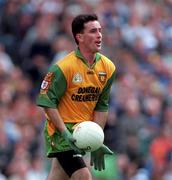 21 June 1998; Barry McGowan of Donegal during the Bank of Ireland Ulster Senior Football Championship Semi-Final match between Cavan and Donegal at St Tiernach's Park in Clones, Monaghan. Photo by Matt Browne/Sportsfile
