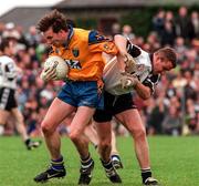 5 July 1998; Clifford McDonald of Roscommon in action against Ken Killeen of Sligo during the Bank of Ireland Connacht Senior Football Championship Semi-Final Replay match between Sligo and Roscommon at Markievicz Park in Sligo. Photo by David Maher/Sportsfile