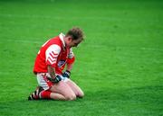 28 June 1998; A dejected Colin Kelly of Louth following the Leinster Senior Football Championship Semi-Final match between Meath and Louth at Croke Park in Dublin. Photo by Ray McManus/Sportsfile