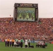 1 September 1996; Irish Dancers and musicians perform ahead of the Guinness All-Ireland Senior Hurling Championship Final match between Wexford and Limerick at Croke Park in Dublin. Photo by Ray McManus/Sportsfile
