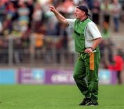21 June 1998; Donegal manager Declan Bonner during the Bank of Ireland Ulster Senior Football Championship Semi-Final match between Cavan and Donegal at St Tiernach's Park in Clones, Monaghan. Photo by Matt Browne/Sportsfile