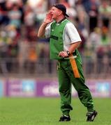 21 June 1998; Donegal manager Declan Bonner during the Bank of Ireland Ulster Senior Football Championship Semi-Final match between Cavan and Donegal at St Tiernach's Park in Clones, Monaghan. Photo by Matt Browne/Sportsfile