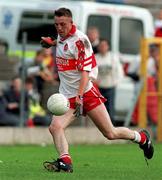 28 June 1998; Dermot Dougan of Derry during the Bank of Ireland Ulster Senior Football Championship Semi-Final match between Armagh and Derry at St Tiernach's Park in Clones, Monaghan. Photo by David Maher/Sportsfile