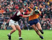 19 July 1998; Fergal O'Donnell of Roscommon in action against Declan Meehan of Galway during the Bank of Ireland Connacht Senior Football Championship Final between Galway and Roscommon at Tuam Stadium in Tuam, Galway. Photo by Damien Eagers/Sportsfile