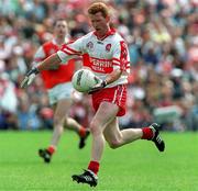 28 June 1998; Gary McGill of Derry during the Bank of Ireland Ulster Senior Football Championship Semi-Final match between Armagh and Derry at St Tiernach's Park in Clones, Monaghan. Photo by David Maher/Sportsfile
