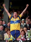 14 September 1997; Clare captain John Reddan celebrates after winning the All-Ireland Minor Hurling Championship Final between Clare and Galway at Croke Park in Dublin. Photo by Ray McManus/Sportsfile