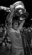 20 September 1981; Kerry captain Jimmy Deenihan lifts the Sam Maguire Cup following the All-Ireland Senior Football Championship Final between Kerry and Offaly at Croke Park in Dublin. Photo by Ray McManus/Sportsfile