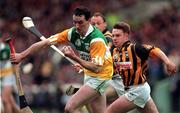 5 July 1998; Kevin Kinahan of Offaly in action against Charlie Carter of Kilkenny during the Guinness Leinster Senior Hurling Championship Final match between Kilkenny and Offaly at Croke Park in Dublin. Photo by Ray McManus/Sportsfile