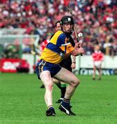 21 June 1998; Niall Gilligan of Clare during the Guinness Munster Senior Hurling Championship Semi-Final match between Clare and Cork at Semple Stadium in Thurles, Tipperary. Photo by Ray McManus/Sportsfile