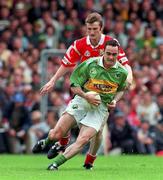 5 July 1998; Pa Laide of Kerry in action against Nicholas Murphy of Cork during the Bank of Ireland Munster Senior Football Championship Semi-Final match between Kerry and Cork at Fitzgerald Stadium in Killarney, Kerry. Photo by Brendan Moran/Sportsfile