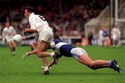 28 June 1998; Pat Moolick of Kildare in action against Brian Fitzpatrick of Laois during the Leinster Minor Football Championship Semi-Final match between Laois and Kildare at Croke Park in Dublin. Photo by Ray McManus/Sportsfile