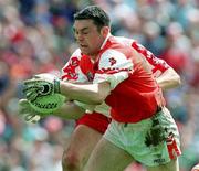28 June 1998; Oisin McConville of Armagh during the Bank of Ireland Ulster Senior Football Championship Semi-Final match between Armagh and Derry at St Tiernach's Park in Clones, Monaghan. Photo by David Maher/Sportsfile