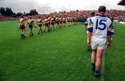 12 July 1998; Paul Flynn of Waterford, 15, during the pre-match parade ahead of the Guinness Munster Senior Hurling Championship Final match between Clare and Waterford at Semple Stadium in Thurles, Tipperary. Photo by Brendan Moran/Sportsfile