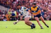 12 July 1998; Paul Flynn of Waterford in action against Sean McMahon of Clare during the Guinness Munster Senior Hurling Championship Final match between Clare and Waterford at Semple Stadium in Thurles, Tipperary. Photo by Brendan Moran/Sportsfile