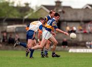 28 June 1998; Sean Maher of Tipperary in action against Michael Hynes of Clare during the Bank of Ireland Munster Senior Football Championship Semi-Final match between Tipperary and Clare at the Gaelic Grounds in Limerick. Photo by Brendan Moran/Sportsfile