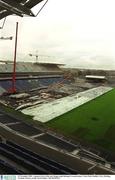 19 November 2001; A general view of Croke Park during the construction of the new Hogan Stand. Photo by David Maher/Sportsfile