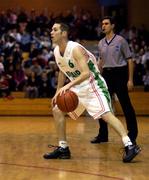 28 November 2001; Adrian Fulton, Ireland. Basketball. Picture credit; Brendan Moran / SPORTSFILE *EDI*