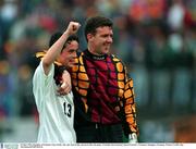 29 May 1994. Republic of Ireland's Gary Kelly, left, and Alan Kelly, pictured after the game. Friendly International, Rep of Ireland v Germany, Stuttgart, Germany. Picture Credit: Ray McManus/SPORTSFILE.