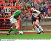 29 May 1994. Steve Staunton, Ireland, in action against Germany. Friendly International, Rep of Ireland v Germany, Stuttgart, Germany. Picture Credit: Ray McManus/SPORTSFILE.