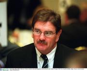 6 December 2001; Willie Anderson, Leinster assistant coach and Dungannon coach, pictured at the Phillips Manager of the Year Awards in Dublin. Rugby. Picture credit; Brendan Moran / SPORTSFILE