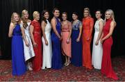 12 November 2016; In attendance at the TG4 Ladies Football All Stars awards in Citywest Hotel in Dublin are, Cork players, from left, Vera Foley, Roisín Phelan, Deirdre O'Reilly, Ciara O'Sullivan, Annie Walsh, Briege Corkery, Marie Ambrose, Bríd Stack, Martina O'Brien and Orla Finn. Photo by Cody Glenn/Sportsfile