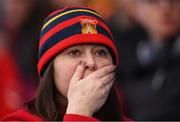13 November 2016; A Castlebar Mitchels supporter watches on late in the AIB Connacht GAA Football Senior Club Championship semi-final match between Castlebar Mitchels and Corofin at Elverys MacHale Park in Castlebar, Co. Mayo. Photo by Ramsey Cardy/Sportsfile