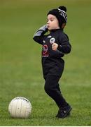 13 November 2016; Ollie McClean aged 3, from Kilcoo during the AIB Ulster GAA Football Senior Club Championship semi-final game between Kilcoo and Maghery Sean MacDiarmada at Park Esler in Newry. Photo by Philip Fitzpatrick/Sportsfile