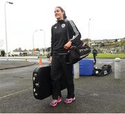 13 November 2016; The Kilcoo physio Clara Fitzpatrick arriving for the Ulster GAA Football Senior Club Championship semi-final game between Kilcoo and Maghery Sean MacDiarmada at Park Esler in Newry. Photo by Philip Fitzpatrick/Sportsfile