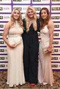 12 November 2016; In attendance at the TG4 Ladies Football All Stars awards in Citywest Hotel in Dublin are, Kildare players, from left, Roisín Byrne, Mary Hulgraine and Aisling Holton. Photo by Cody Glenn/Sportsfile