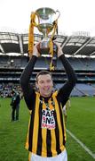 17 March 2011; The Crossmaglen Rangers' corner-forward Oisín McConville, who earlier in the week suggested today would be his last game, holds the Andy Merrigan Cup. After the game he said it was not his last game.  AIB GAA Football All-Ireland Senior Club Championship Final, St Brigids v Crossmaglen Rangers, Croke Park, Dublin. Picture credit: Ray McManus / SPORTSFILE