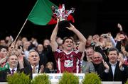 17 March 2011; Clarinbridge captain Paul Callanan lifts the Tommy Moore Cup. AIB GAA Hurling All-Ireland Senior Club Championship Final, Clarinbridge v O’Loughlin Gaels, Croke Park, Dublin. Picture credit: Brendan Moran / SPORTSFILE