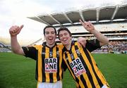 17 March 2011; Aaron Kernan and his brother Stephen celebrate after the game. AIB GAA Football All-Ireland Senior Club Championship Final, St Brigids v Crossmaglen Rangers, Croke Park, Dublin. Picture credit: Ray McManus / SPORTSFILE
