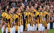 17 March 2011; The Crossmaglen Rangers team stand and face the 'Tricolour' as the National Anthem is played. AIB GAA Football All-Ireland Senior Club Championship Final, St Brigids v Crossmaglen Rangers, Croke Park, Dublin. Picture credit: Ray McManus / SPORTSFILE