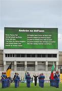 17 March 2011; The Artane Band play the National Anthem before the game. AIB GAA Football All-Ireland Senior Club Championship Final, St Brigids v Crossmaglen Rangers, Croke Park, Dublin. Picture credit: Brendan Moran / SPORTSFILE