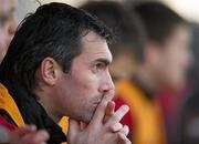2 April 2011; Keith Gillespie, Longford Town, on the bench before the game. Airtricity League First Division, Longford Town v Athlone Town, Flancare Park, Longford. Photo by Sportsfile