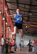 2 April 2011; Sinead O'Connor, Tralee Harriers, Co. Kerry, in action in the U-19 Girl's Long Jumpduring the Woodie’s DIY Juvenile Indoor Championships. Nenagh Indoor Stadium, Nenagh, Co. Tipperary. Picture credit: Barry Cregg / SPORTSFILE